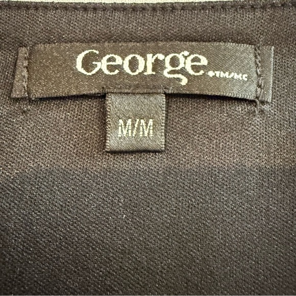 George Blouse Purple Black Real Elegant Top Women’s Size M - Picture 11 of 12